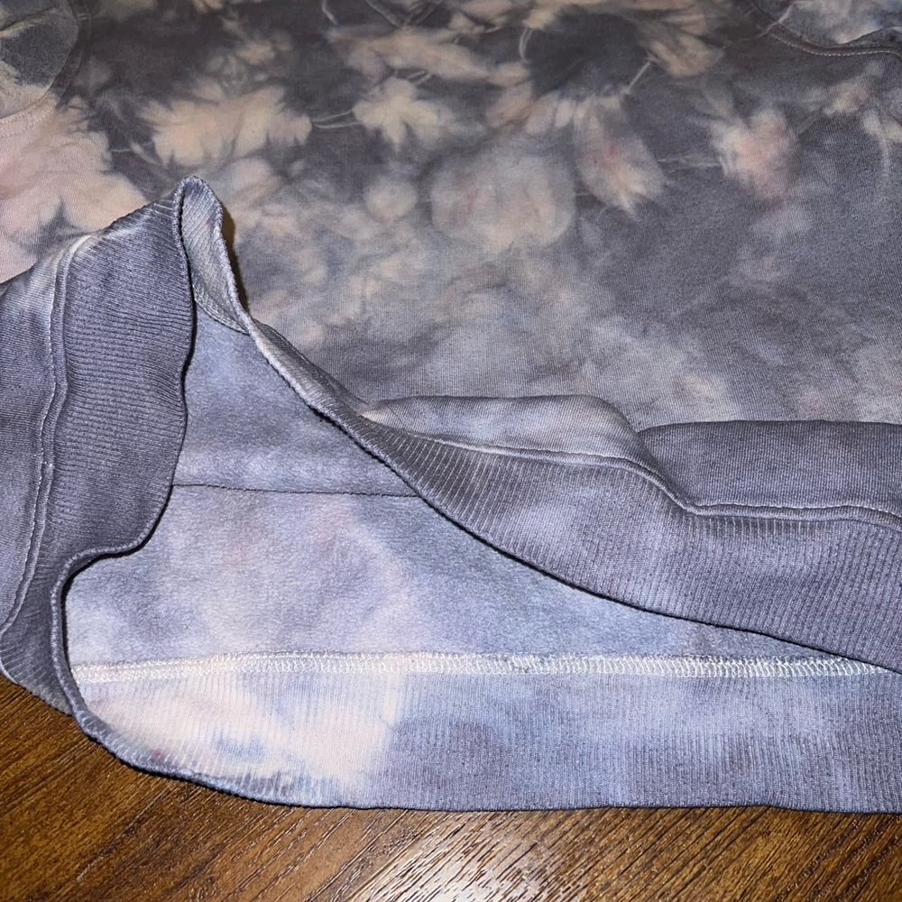 Parisian Works Purple Acid Wash Punk Cozy Crewneck Long Sleeve Sweatshirt Size M - Picture 9 of 12